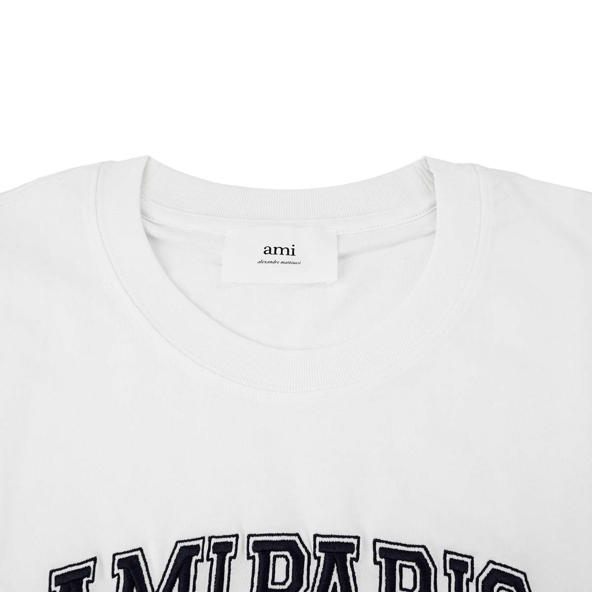 AMI アミ Tシャツ HTS008 726 100 ホワイト - 画像 (3)