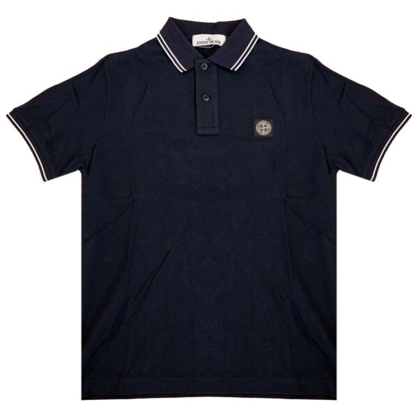 STONE ISLAND ストーンアイランド ポロシャツ 771522S18 V0020 ネイビー