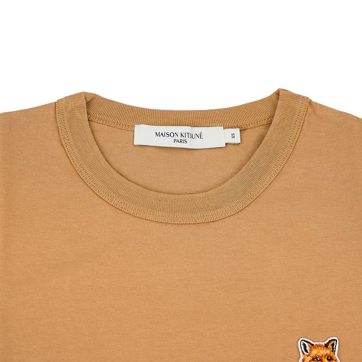 MAISON KITSUNE メゾンキツネ Tシャツ AW00103KJ0005 P220 ベージュ - 画像 (3)