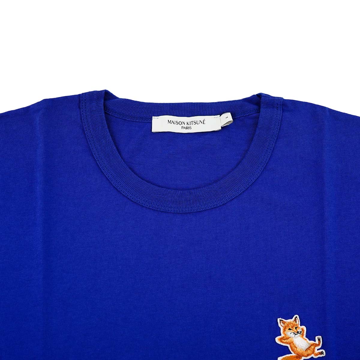 MAISON KITSUNE メゾンキツネ Tシャツ GU00154KJ0010 P485 ブルー - 画像 (3)