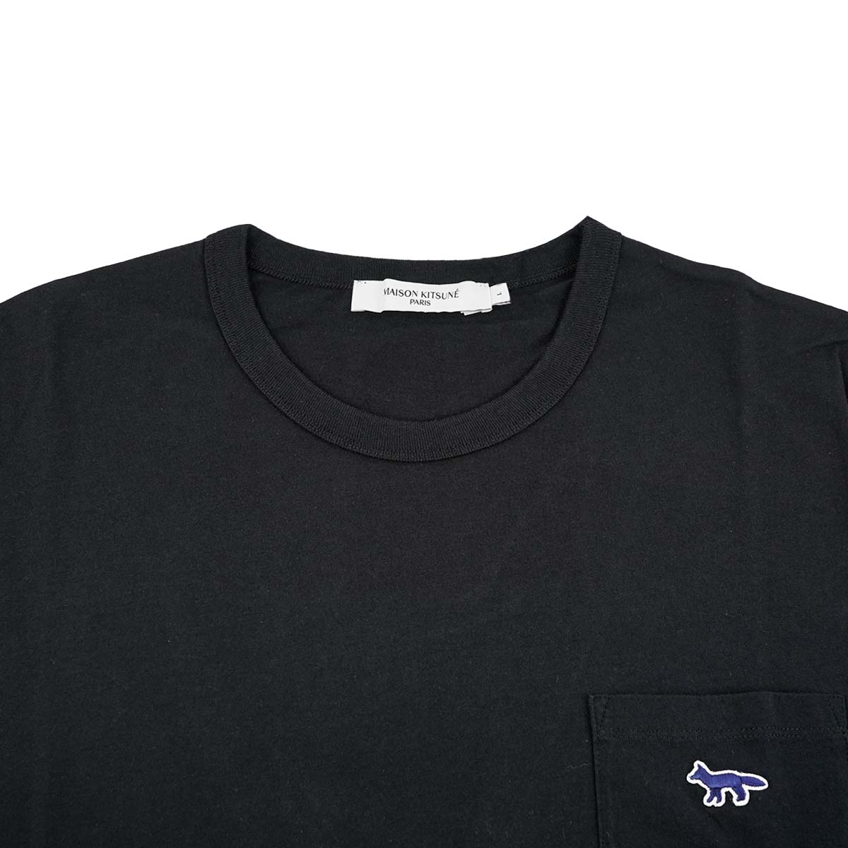MAISON KITSUNE メゾンキツネ Tシャツ HM00136KJ0008 P199 ブラック - 画像 (3)