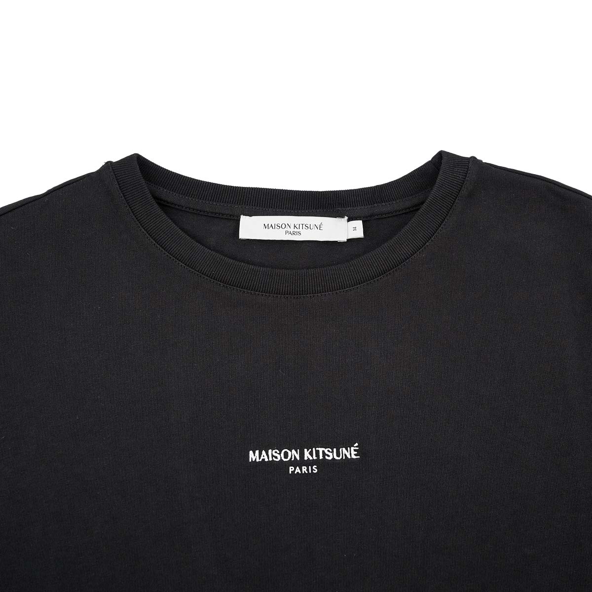 MAISON KITSUNE メゾンキツネ Tシャツ KM00112KJ0035 P199 ブラック - 画像 (3)
