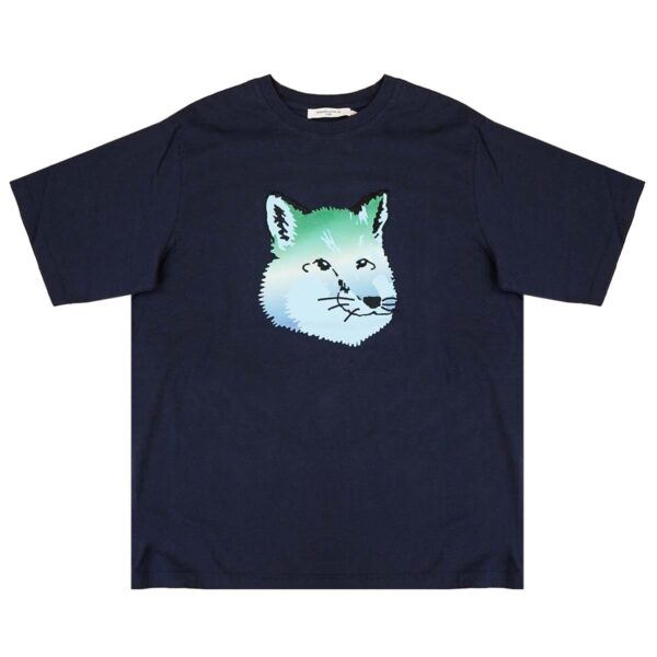 MAISON KITSUNE メゾンキツネ Tシャツ KM00118KJ0008 P480 ネイビー