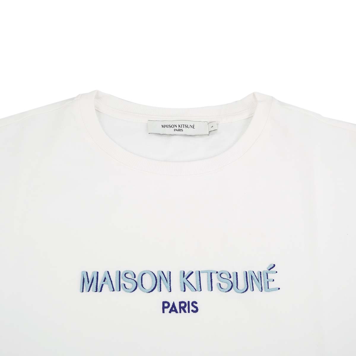 MAISON KITSUNE メゾンキツネ Tシャツ KM00119KJ0035 P103 ホワイト - 画像 (3)