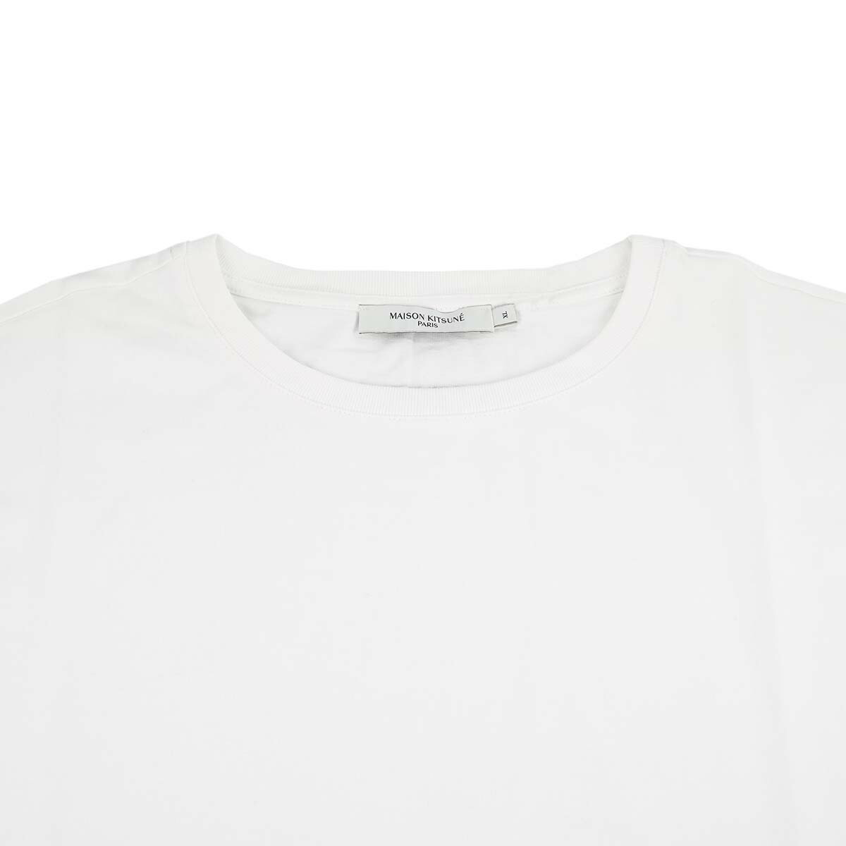 MAISON KITSUNE メゾンキツネ Tシャツ KM00133KJ0035 P100 ホワイト - 画像 (3)