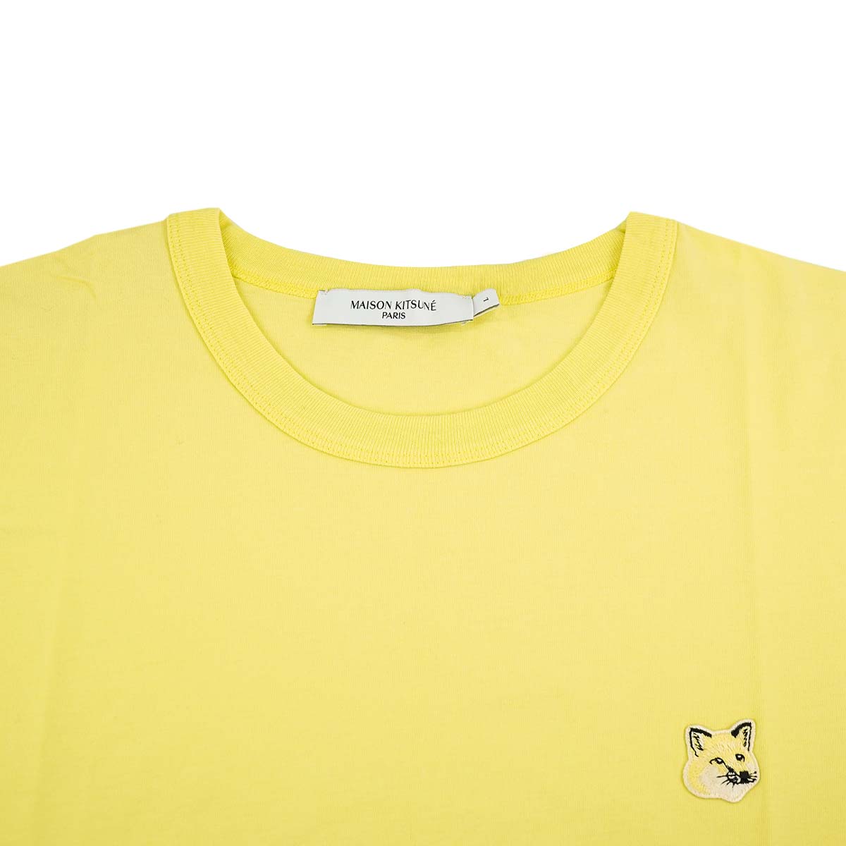 MAISON KITSUNE メゾンキツネ Tシャツ KM00144KJ0008 P725 イエロー - 画像 (3)